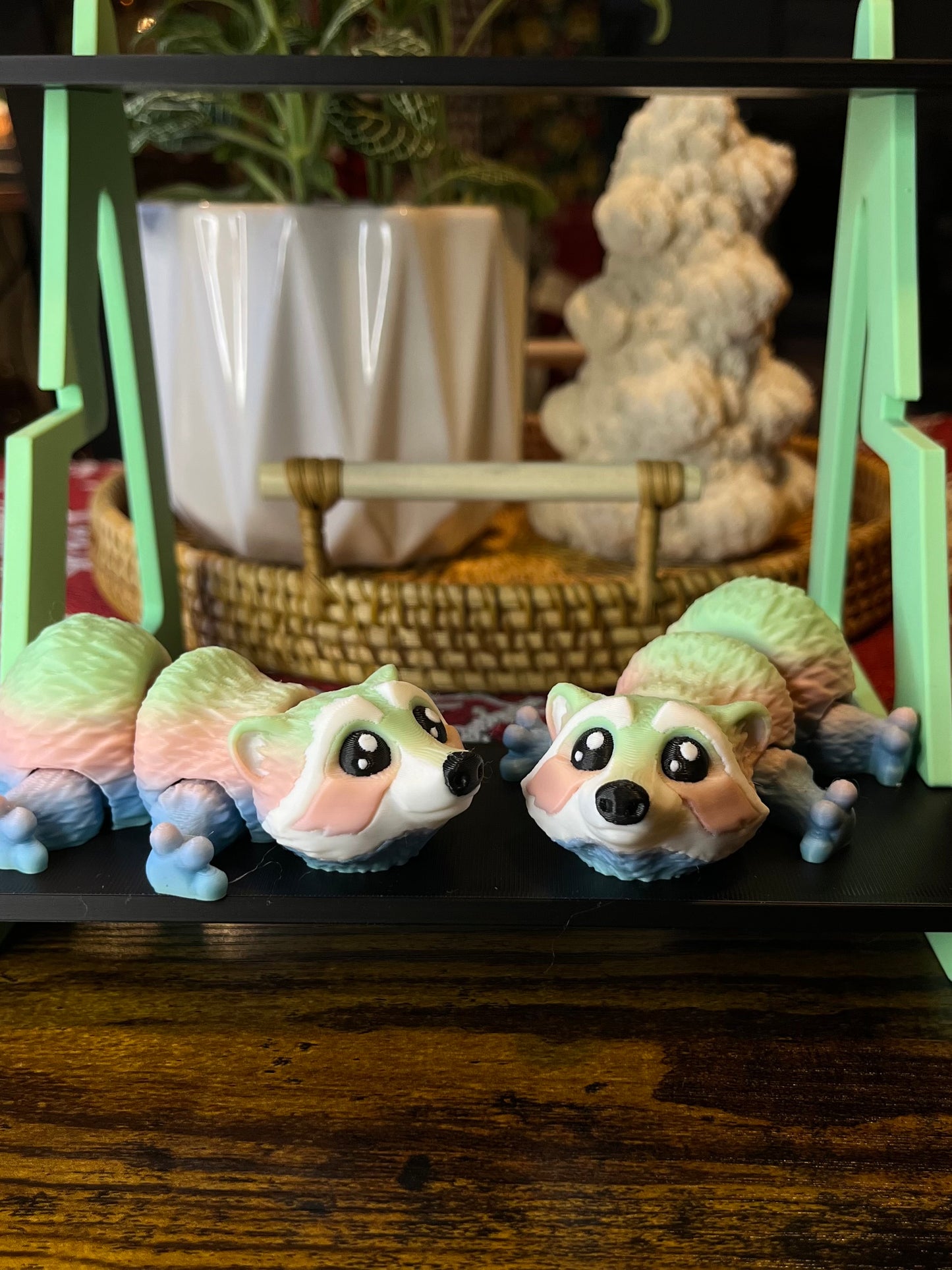 Raccoon fidget/flexi animal