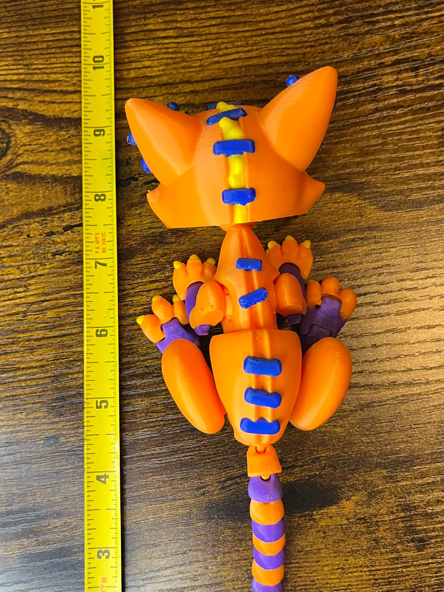 Articulated stuffed cat fidget/flexi