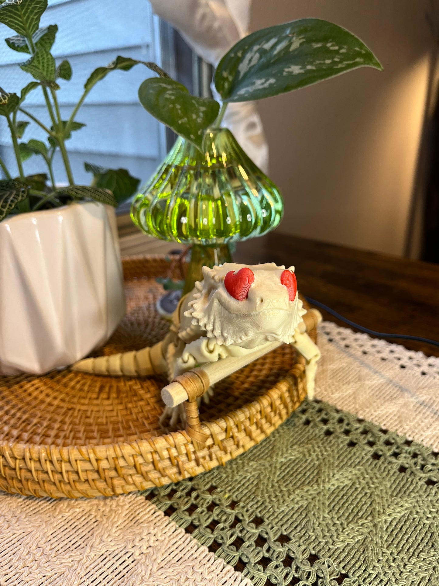 Articulated bearded dragon fidget/flexi “valentines”