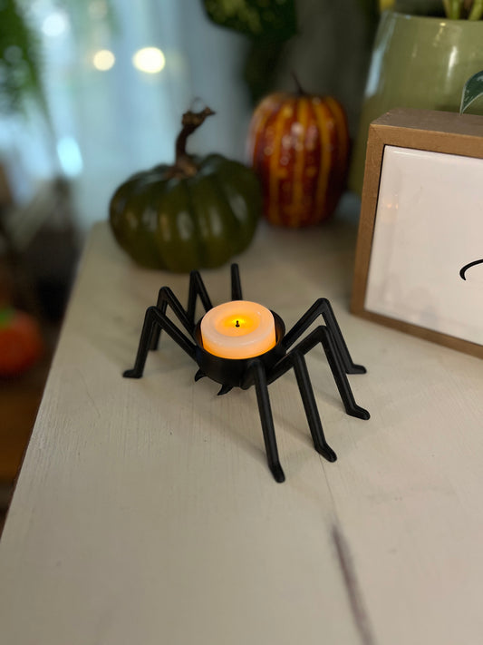 Spider tea light holder