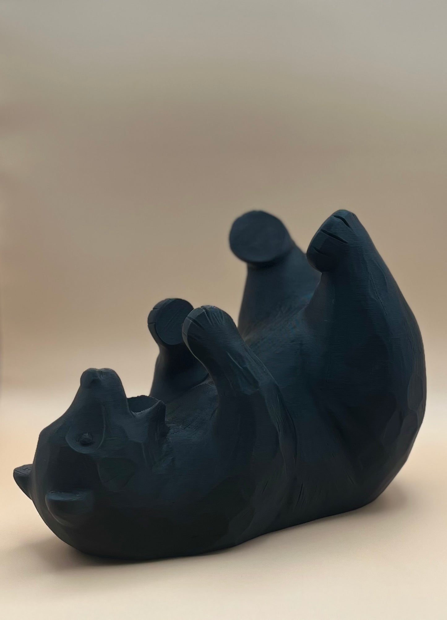 Black bear wine holder