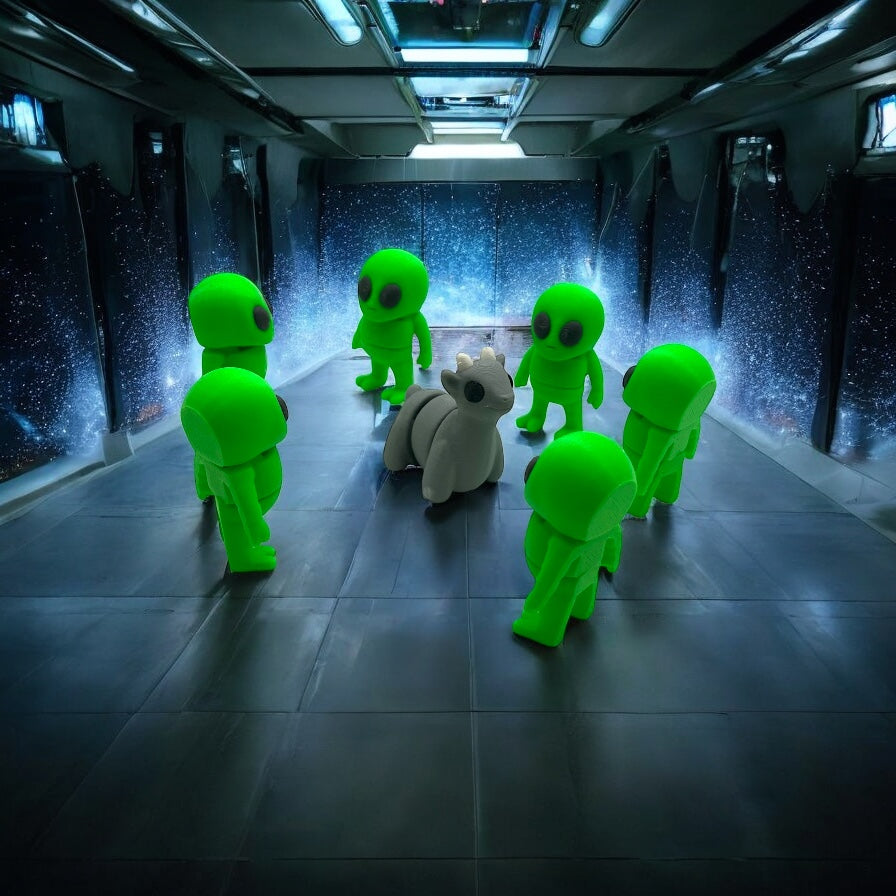 Mini flexi fidget alien👽