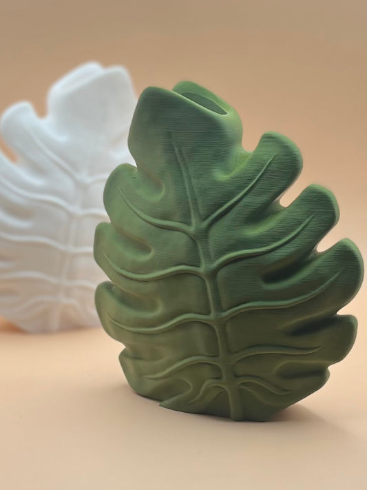 Monstera plant vase, plant decor