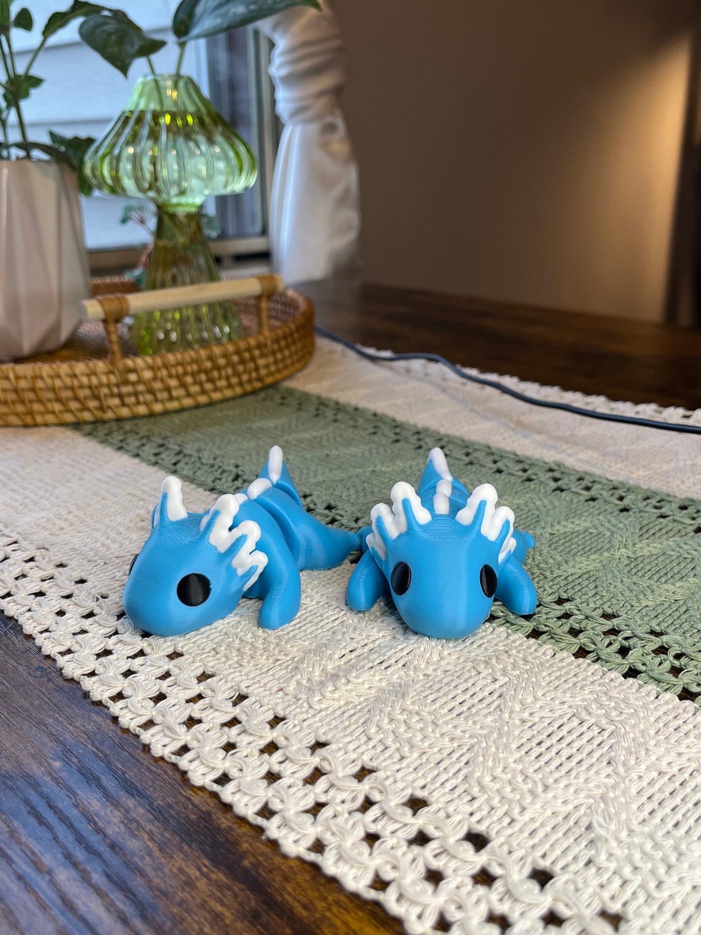 Articulated axolotl fidget/flexi